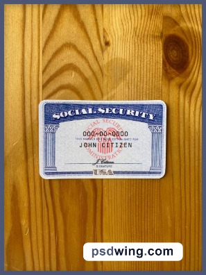 USA SSN Photolook - Wood Table (Front)